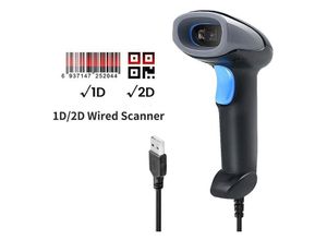 6121368350294 - Laser-Barcode-Scanner Barcode-Scanner universell – kabelgebunden 2D