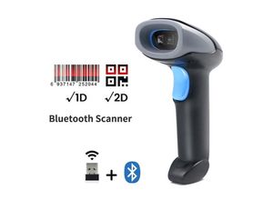 6121368350317 - Coocheer - Laser-Barcode-Scanner Barcode-Scanner universell --- 2D Wireless mit Bluetooth