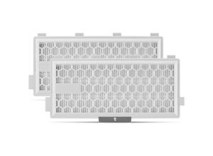 6121368350553 - 2er-Pack Airclean Plus 50 HEPA-Filter für Miele Complete C3 Powerline S8340 Staubsauger – Air Clean sf-ha 50 für Complete C2 C3 Compact C1 C2-2 –