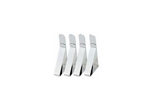 6135791944081 - Hiasdfls - 4Pcs Edelstahl Dreieck Tischdecke Clips Klemmen Verstellbare Tisch Dreieck Klemmen 45