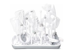 6135791960760 - Hiasdfls - Babyflaschentrockner mit abnehmbarer Wasserschale idealer Babytrockner für Flaschen Sauger Tassen Pumpenteile und Zubehör (Grau)