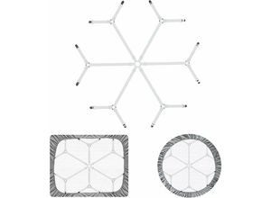 6135791961101 - Bettlakengurte verstellbare Laken-Spannbettlaken-Clips 3-Wege-6 Seiten Bettlaken Bettlaken-Hosenträger Bettlaken-Clips geeignet für alle runden