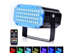 6138222657253 - Ulisem - Mini Strobe Sound Activated Disco Light – Bühnenbeleuchtung mit 48 superhellen LEDs – Flash Speed Control Strobe Light für dj Bar