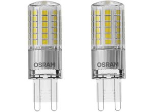 6150913070066 - Led Pin Lampe Bundle - 2 Stück Warmweiss (2700K) 48W G9 Sockel - Osram