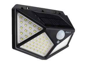 6162151354402 - Maerex - led Außen Solar Wandleuchte IP65 Wasserdicht mit pir Bewegungssensor 3Mode 1000LM