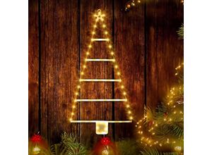 6219466676993 - Paryou - LED-Weihnachtsleiter-Lichter90cm Weihnachtsdekorations-Lichter8 Modi und Timer Batteriebetrieben WeihnachtsbeleuchtungWasserdicht Leiter