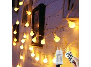 6219466677174 - 120 led Lichterkette Kugel 15M 8 Modi und Memory Funktionlichterketten außen Innen mit Stecker fur party deko kinderzimmer 6219466677174 - 120 led Lichterkette Kugel 15M 8 Modi und Memory Funktionlichterketten außen Innen mit Stecker fur party deko kinderzimmer