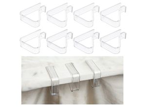 6219466679970 - Paryou - 8 Stück Kunststoff Tischdeckenklammern Transparent Tischdecken Halterung Clips Tischklammern Outdoor Tischtuch Clips für Hochzeitsfeier