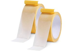 6219466680556 - Paryou - 2 Rolls 30mm20M Doppelseitiges Klebeband Extra Stark Teppich Klebeband Größe kann zugeschnitten werden Einfach zu Bedienen und Einfachfür