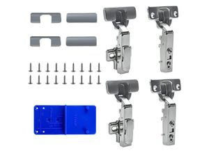 6219466689061 - Schrank Möbelscharnier unsichtbares Scharnier， Scharnierclip selbstschließendes Scharnier mit integriertem Selbstschließmechanismus Scharnier 4