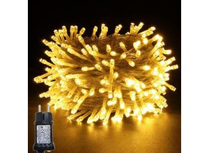 6219466689276 - Paryou - Weihnachts-LED-Lichterkette 100 warmweiße LEDs auf transparentem Kabel für Weihnachten Baum Zuhause Partys Hochzeiten Geburtstag