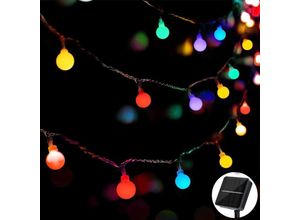 6219466695260 - Paryou - Solar-Lichterkette für den Außenbereich 8 m 60 LEDs 8 Modi IP65 wasserdicht geeignet für Garten Balkon Party Weihnachten Dekoration