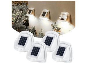 6219466697998 - Paryou - 8LED Außen-Solarleuchte kabellose Sicherheitslampe für Treppen Außenwandleuchte wasserdicht IP65 automatisches Ein- Ausschalten moderne