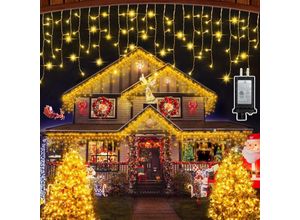 6219466698261 - 15 m lange Lichterkette mit 600 LEDs für Karneval Hochzeit Außenbereich Innenbereich Gartenbeleuchtung – rw Innenmöbel-Dekoration