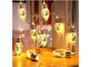 6219466698728 - Batteriebetriebene Lichterkette 3 m 20 LED-Lichterkette mit Timer-Funktion für Schlafzimmer Wohnzimmer Weihnachten Hochzeiten Dekoration