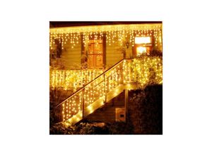 6219466698841 - Paryou - LED-Lichterkette 5 x 08 m 216 LEDs IP44 wasserdichte Weihnachts-Lichterkette mit Fernbedienung und Timer 8 Modi Party-Dekoration für