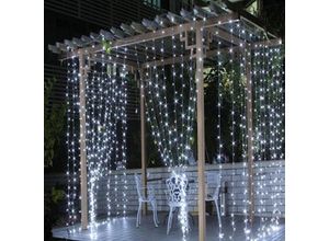 6219466698957 - Lichterkette 3 x 3 m 304 LEDs Lichterkette Weihnachtsbaumschmuck Weihnachtsgirlande für den Innenbereich für den Garten im Freien wasserdichte