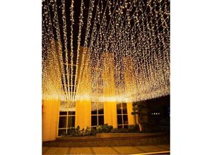 6219466699145 - Paryou - LED-Lichterkette 4 x 06 m 120 LEDs IP44 wasserdichte Weihnachts-Lichterkette mit Fernbedienung und Timer 8 Modi Party-Dekoration für