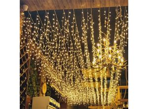 6219466699220 - 4X6M 120 led Lichterketten Karneval Hochzeit Outdoor Indoor Gartenbeleuchtung-Warmweiß