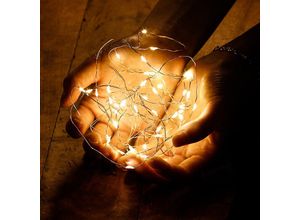 6219466699398 - Lichterketten Lichterketten 5 m 50 LEDs batteriebetrieben Mini-LED-Lichterkette für den Innenbereich Dekoration für Schlafzimmer Weihnachten