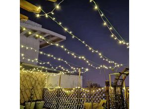 6219466699787 - Paryou - 20 m lange Lichterkette mit 200 LEDs für Karneval Hochzeit Außenbereich Innenbereich Gartenbeleuchtung – rw Innenmöbel-Dekoration