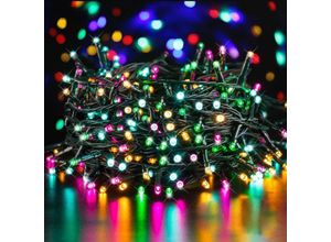 6219466700407 - Paryou - Bunte LED-Lichterkette für Weihnachten 20 m 200 LED-Lichterkette diy mehrfarbige Weihnachtsbeleuchtung mit und 8 Modi für Weihnachten