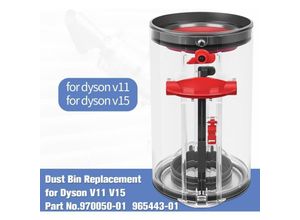 6219466710116 - Paryou - Staubbehälter für Dyson V11 V15 Staubsauger Ersatzteile Behälter Ersatz Nr970050-01 965443-01 Filter Nr 970013-02 970013-03