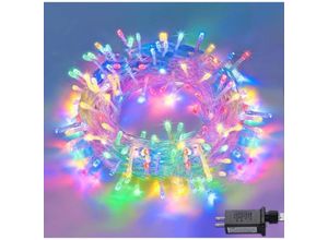 6219466711304 - Keyoung - Led Lichterkette Strom 23M 200 led mit Fernbedienung Timer Merkfunktion Lichterkette IP65 Wasserdicht für Innen und AußenNiederspannung