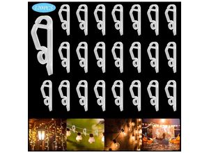 6219466711458 - Keyoung - 120 Stück Weihnachtslicht Clips für Weihnachtsaußenbeleuchtung Dekoration Mini Dachrinnenhaken für Lichterketten Kunststoff Halterung Haken 6219466711458 - Keyoung - 120 Stück Weihnachtslicht Clips für Weihnachtsaußenbeleuchtung Dekoration Mini Dachrinnenhaken für Lichterketten Kunststoff Halterung Haken