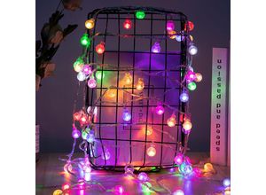 6219466714435 - Mehrfarben Globus Lichterketten 6M 40Pcs led Batteriebetriebene Lichterketten Shining Decoration Lightning für Weihnachten Hochzeit Geburtstag