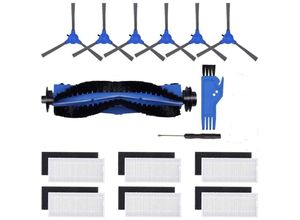 6219466715708 - Keyouny - Zubehör für eufy RoboVac 11S 15T 30 30C 15C 12 35C Staubsauger Ersatzteile 1 Rollbürste 6 Hepa-Filter 6 Seitenbürsten 1 Primärfilter 1