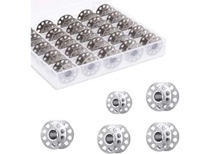 6219466718501 - 25 Stück Metall SpulenReel für Nähmaschine unterfadenspule bobbins spulen nähmaschine Metallspulen mit Aufbewahrungsbox Kompatibel nähmaschinen