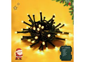 6219466723260 - 8 Modi Lichterkette Batterie Innen mit Timer Lichterkette Kinderzimmer 3m 30 LED Lichterkette Außen Batterie für Weihnachten Kleiner Weihnachtsbaum