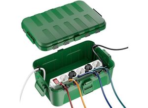 6219466723505 - Paryou - Extra große wasserdichte Kabelbox IP54 wasserdicht Kabel-Sicherheitsbox für den Außenbereich wetterfeste Elektrobox zum Schutz von