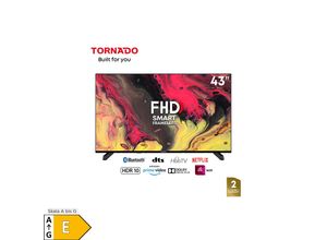 6221127457551 - Tornado LINUX Smart TV 43 Zoll FHD Rahmenlos mit integriertem Receiver