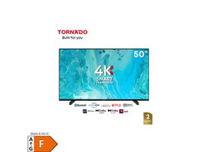 6221127457605 - Tornado LINUX Smart TV 50 Zoll 4K Ultra HD Rahmenlos mit integriertem Receiver