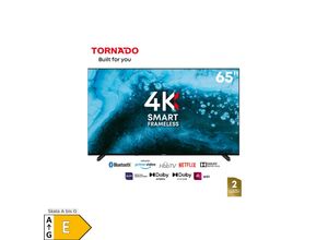 6221127457629 - Tornado LINUX Smart TV 65 Zoll 4K Ultra HD Rahmenlos mit integriertem Receiver