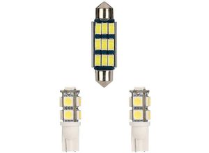 6248537504071 - Woosien - jk Dome-Glühbirnen weißes oberes LED-Lesekarten-Licht-Set für den Innenraum für Wrangler jk 2007–2017 4-do