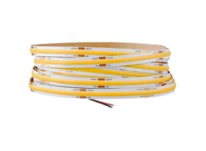 6248537504613 - Woosien - 528led 10mm 12v Cob Led Streifen Licht Ra90 5m Flexible Streifen Bar Led Streifen 6000k weißes Licht Für Schlafzimmer