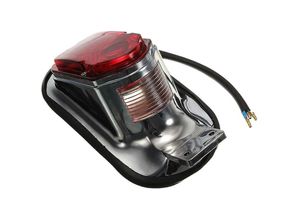 6248537512946 - Universal Motorrad Rücklicht Lampe Montage Platte Blinker Hinten Schwanz Bremse Bremsleuchte Für Chopper