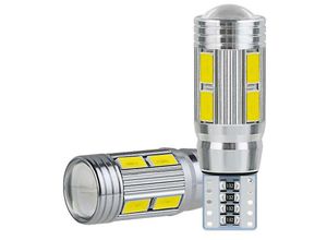 6248537512984 - Woosien - 2 stücke W5w T10 12 v 6000 karat 5630 10 Smd Auto Led-lampe Canbus Kennzeichen Keil Seite Drehen singal Licht s