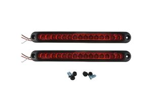 6248537514315 - Woosien - stücke 10 zoll 15 Led Anhänger Licht Led Stopp Drehen Rücklicht Dritte Bremse Bar Streifen Für Heavy Duty boot