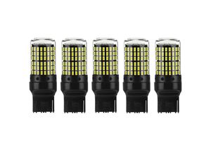 6248537518733 - Woosien - 5 stücke Led-lampen 7440 W21w T20 Wy21w Led 144smd Canbus Auto Blinker Rückfahr Licht Hohe Helle