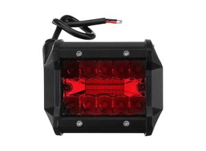 6248537526899 - Woosien - 2x 4 Zoll Red Led Work Light Bar Spot Driving Fog Lamp Offroad Truck BoatAuto & Motorrad Teile Auto-Ersatz- & -Reparaturteile Lichter &