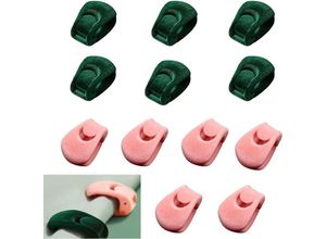 6249295270130 - Lntyq - 12 Stück Bettbezug-Clips Bettlaken-Clip rutschfest Bettbezug-Halter aus Kunststoff Clips für Bettbezug-Halter Steppdecken-Befestigung
