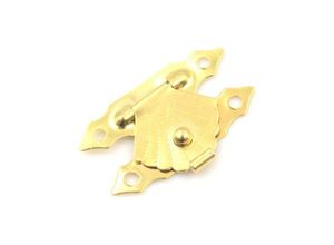 6249295272073 - 10 stücke Dekorative Geschenk Box Haspe Mini Antike Eisen Blatt Holz Fall Haspe Finiture Lock Schnalle Verschluss - Lntyq