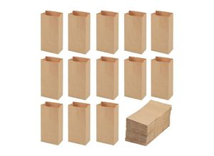 6249295290893 - 100 Kraftpapiertüten 9 x 55 x 18 cm braune Basteltüte Geschenk-Süßigkeitstüten kleine Geschenktüte Kraftpapier-Lebensmittelbeutel für Hochzeit 6249295290893 - 100 Kraftpapiertüten 9 x 55 x 18 cm braune Basteltüte Geschenk-Süßigkeitstüten kleine Geschenktüte Kraftpapier-Lebensmittelbeutel für Hochzeit