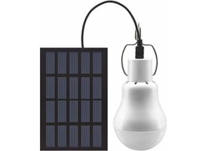 6269772004546 - Hiasdfls - Solarbetriebene LED-Lampe – tragbare USB-Laterne mit Ladefunktion Spotlight Indoor Büro Küche Lesen mit Solarpanel – 1 Lampe