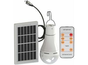 6269772004553 - Hiasdfls - Solarbetriebene LED-Lampe – tragbare USB-Laterne mit Ladefunktion Scheinwerfer Innenbereich Büro Küche Lesen mit Solarpanel – 2 Lampen