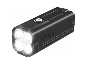 6269772004942 - M20 Ultra Powerful Led Torch 6000 Lumen Ip44 wasserdichte wiederaufladbare taktische Taschenlampe 6 Modi (10400 Mah eingebauter Akku) HIASDFLS